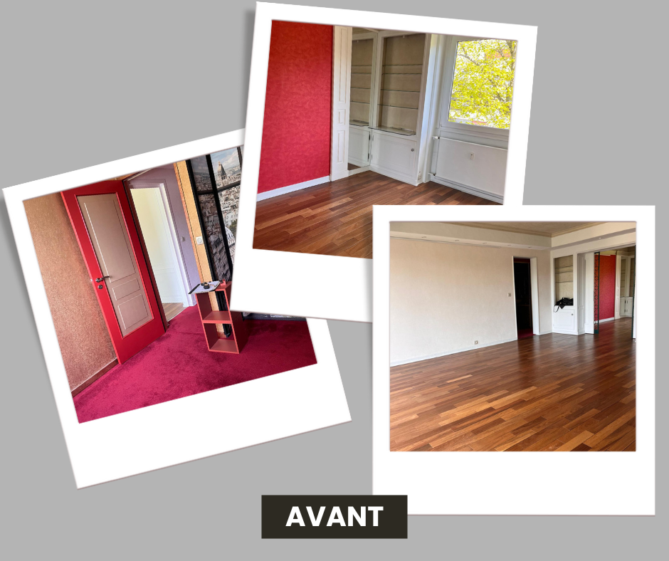 Avant après appartement réalisation déco Sophie Jelger