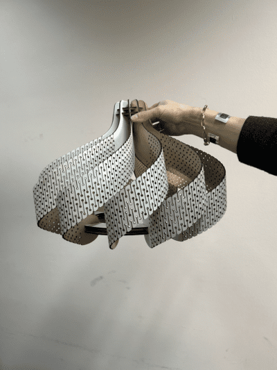 suspension en bois recyclé économie circulaire